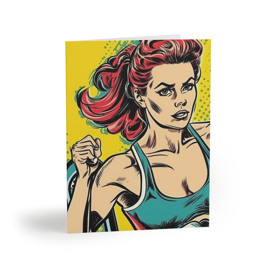 Stationery- Greeting cards (8, 16, and 24 pcs) Challenging Woman Pop-Art