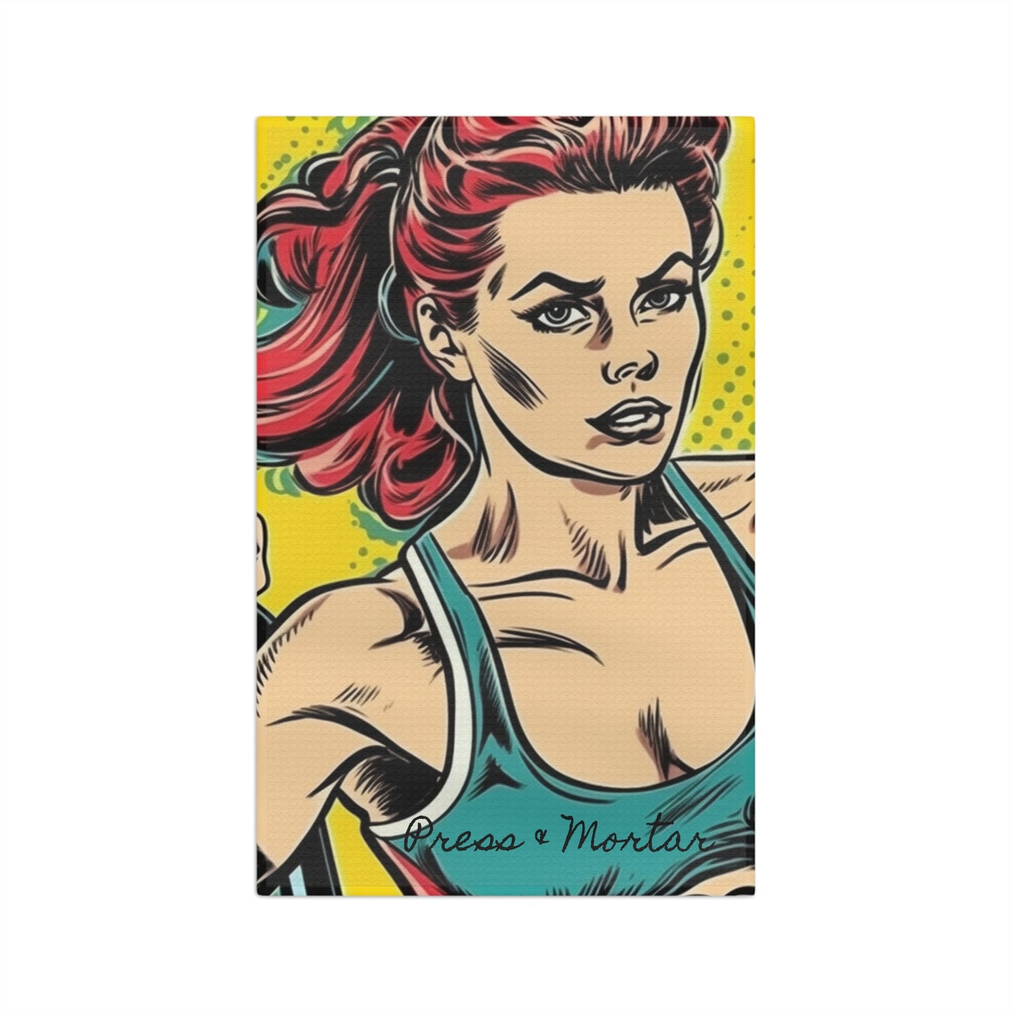 Kitchen Stash- Soft Tea Towel with Pop Art Beauty