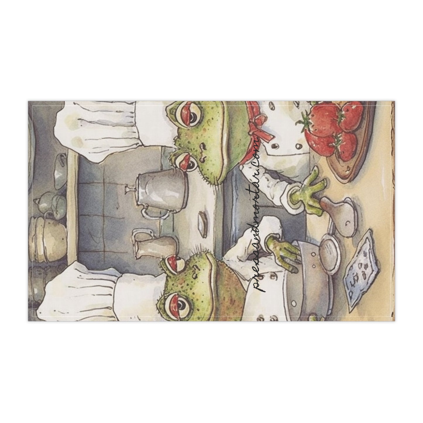 Kitchen Stash- Kitchen Towel Two Frog Chefs