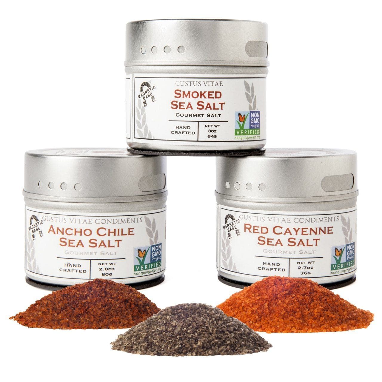 Gourmet Grilling Salts Collection - 3 Tins-0