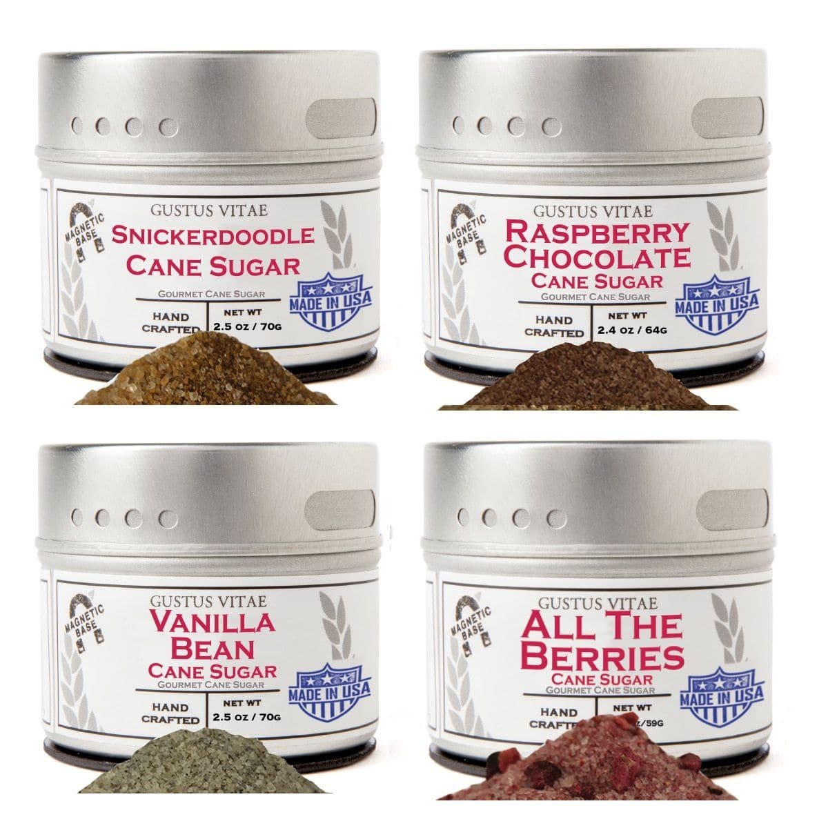 Gift- Berries & Vanilla Cane Sugars Collection I 4pc.