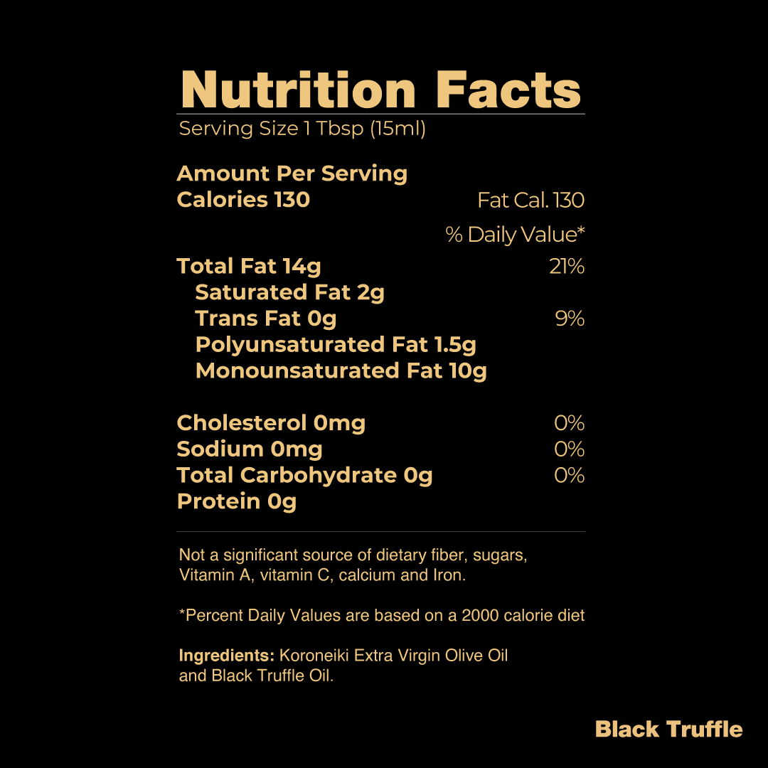 Black Truffle Infused Olive Oil-1