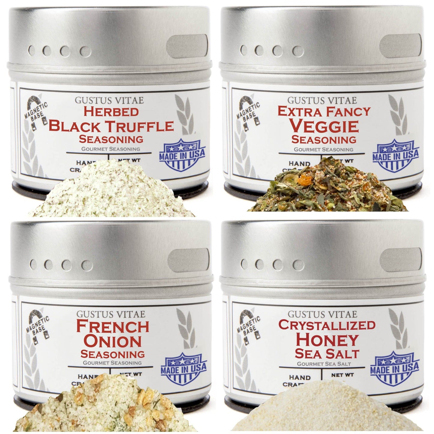 Gift-Extra Fancy Gourmet Seasonings & Salts Collection I 4pc.