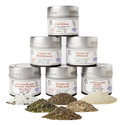 Gift-Luxury Gourmet Seasoning and Sea Salt Collection I 6pc.