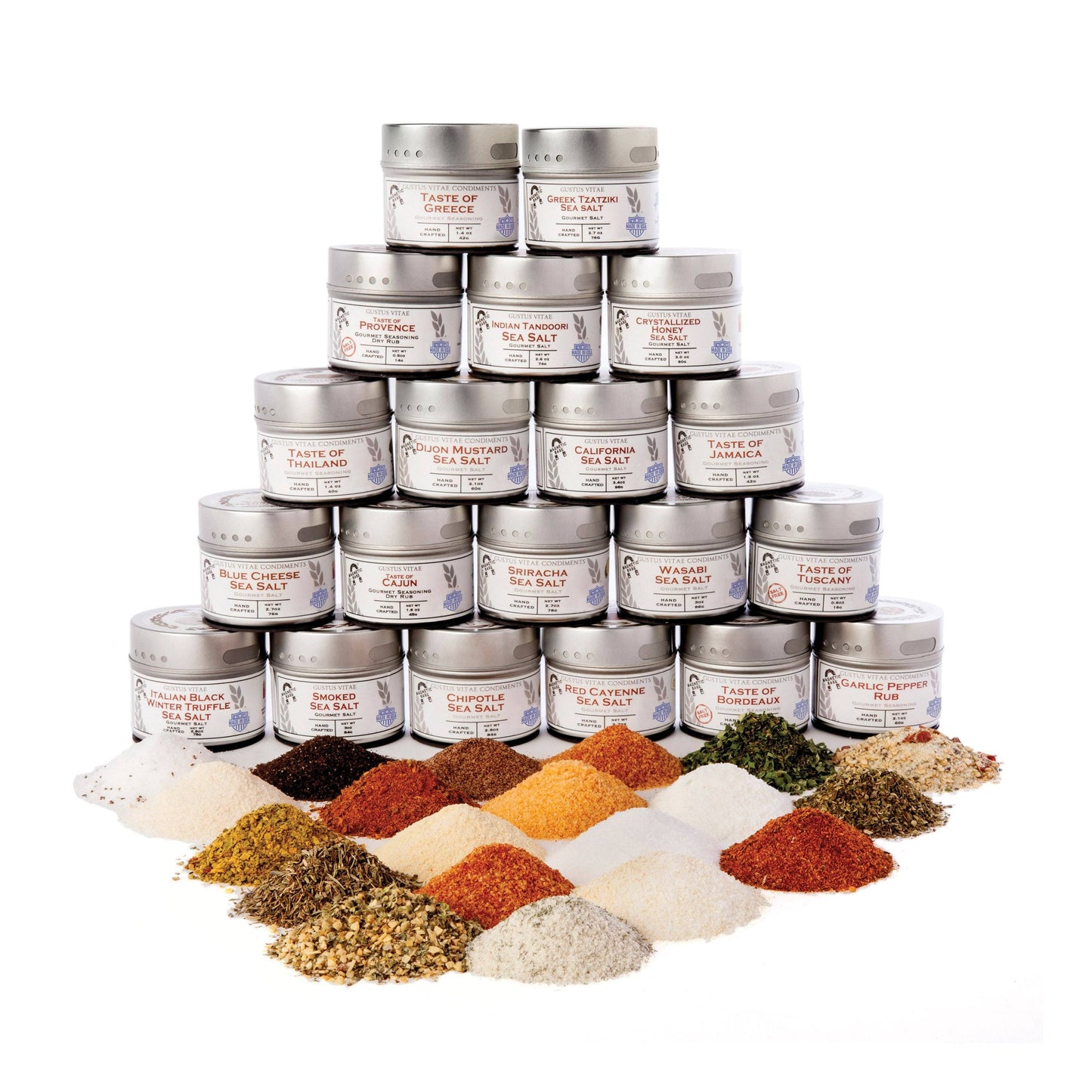 Gift-Ultimate Artisanal Seasoning and Gourmet Sea Salt Collection I 20 pc.